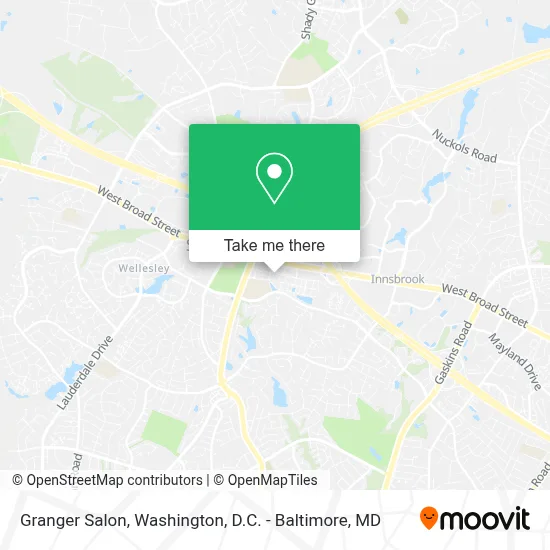 Granger Salon map