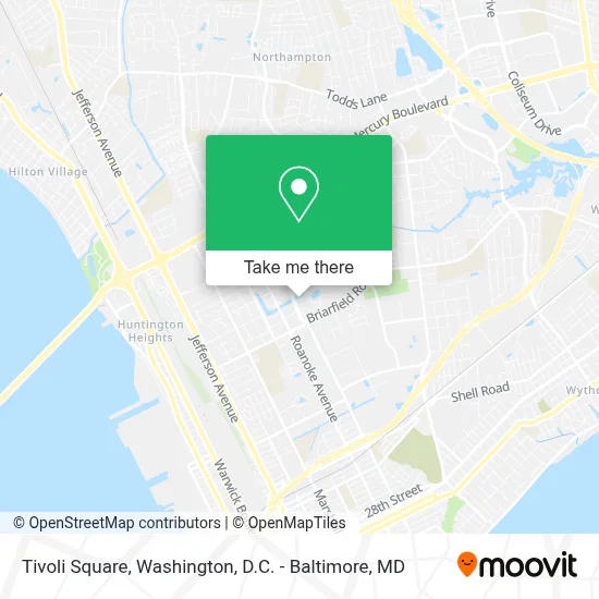 Tivoli Square map