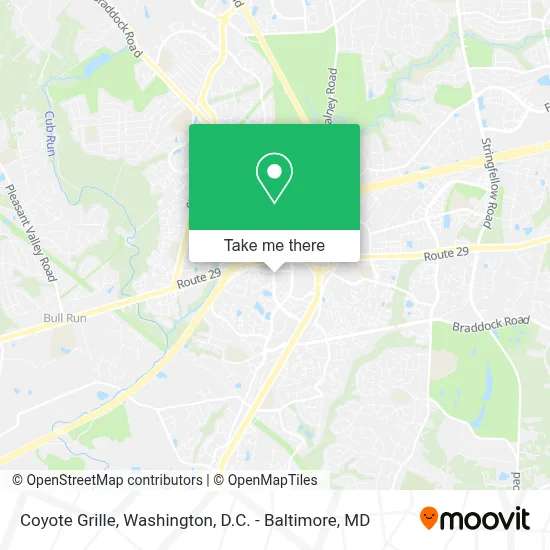Coyote Grille map