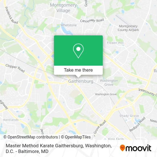 Master Method Karate Gaithersburg map
