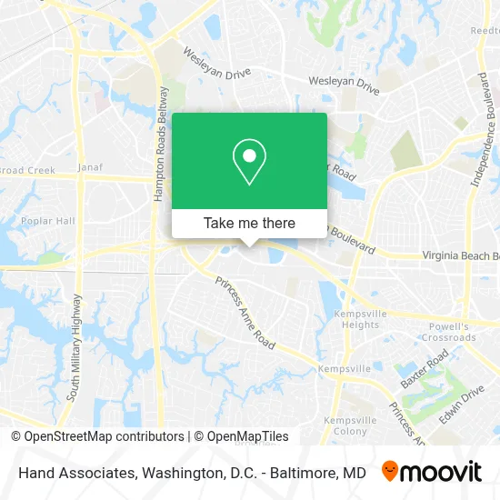 Hand Associates map