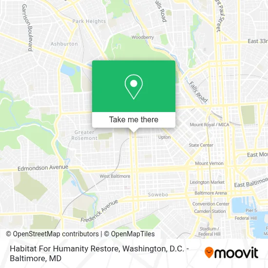 Habitat For Humanity Restore map