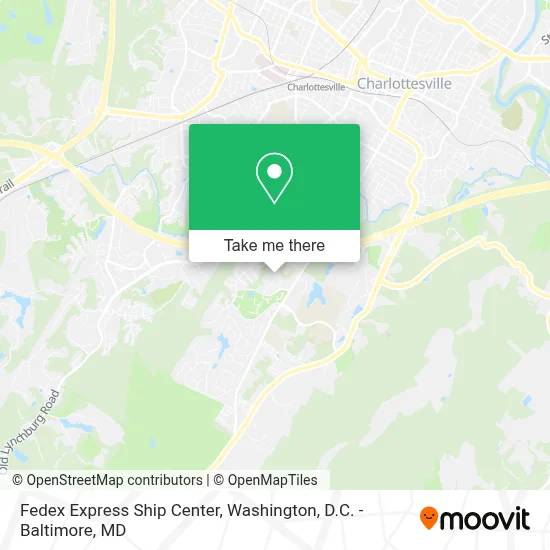 Fedex Express Ship Center map