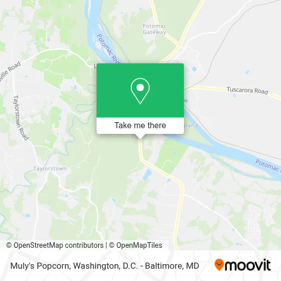Muly's Popcorn map
