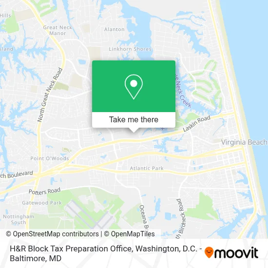H&R Block Tax Preparation Office map