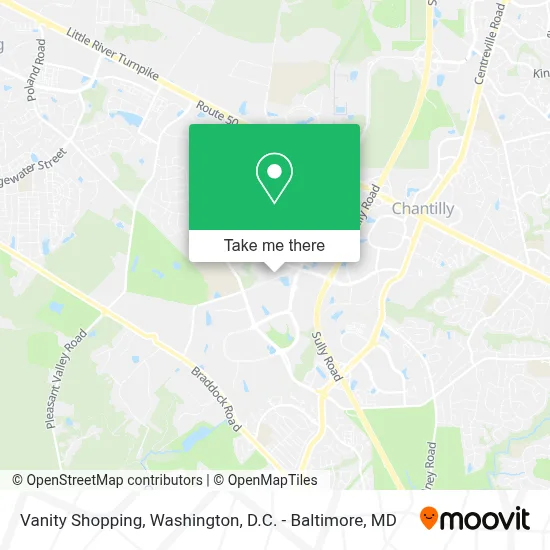Vanity Shopping map
