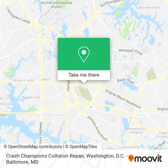 Crash Champions Collision Repair map