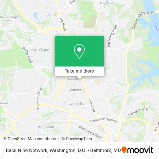 Back Nine Network map