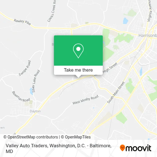 Valley Auto Traders map