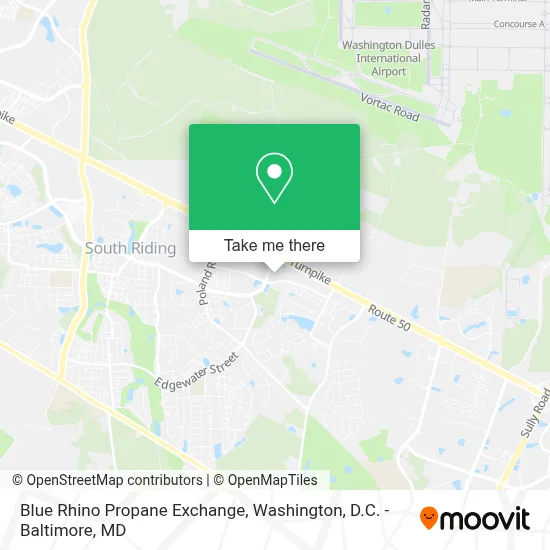 Blue Rhino Propane Exchange map