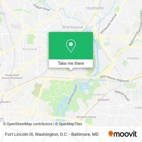 Fort Lincoln III map