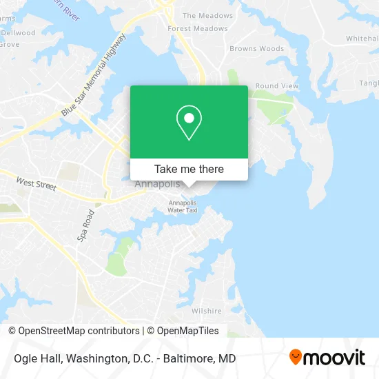 Ogle Hall map