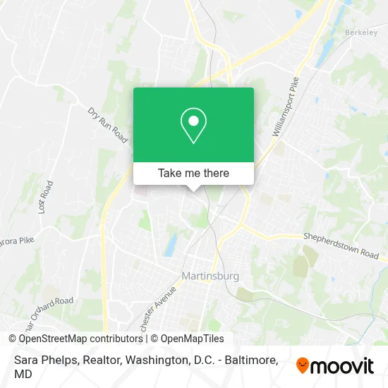 Sara Phelps,  Realtor map