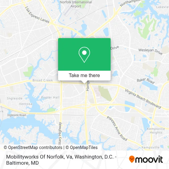Mobilityworks Of Norfolk, Va map