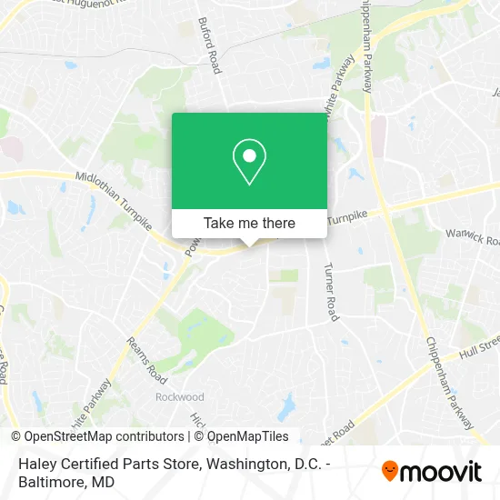 Haley Certified Parts Store map