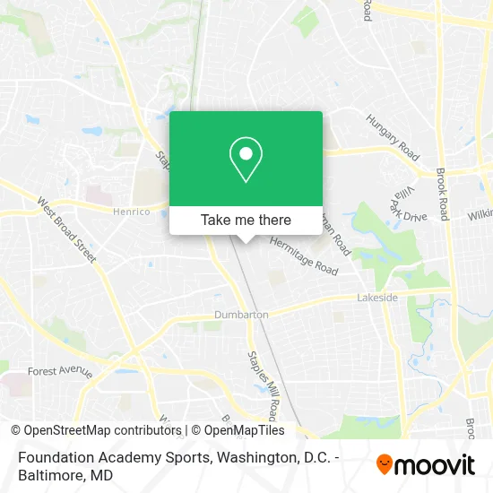 Foundation Academy Sports map
