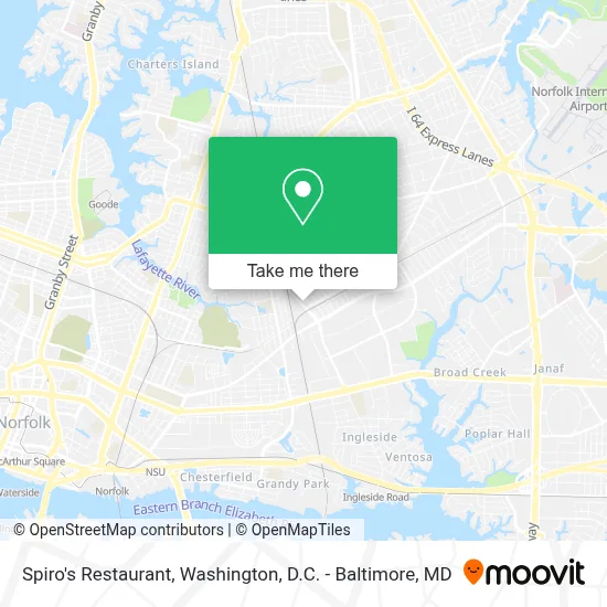 Spiro's Restaurant map