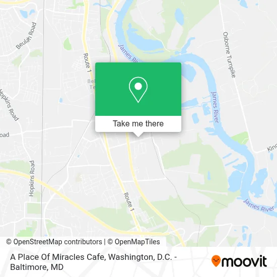 A Place Of Miracles Cafe map