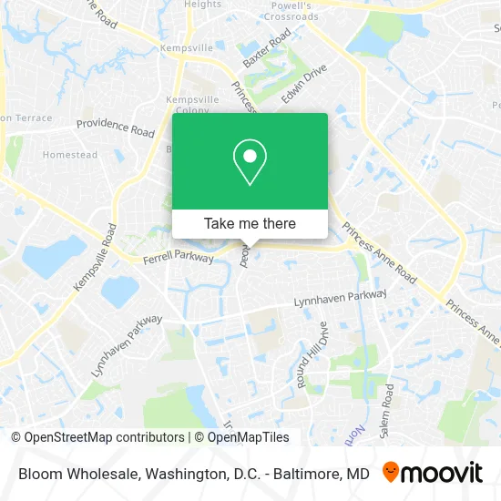 Bloom Wholesale map