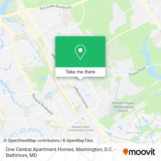One Central Apartment Homes map