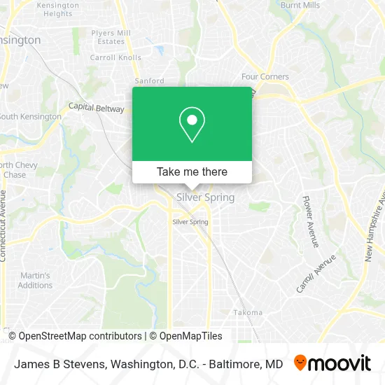 James B Stevens map