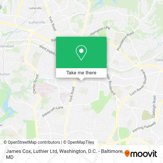James Cox, Luthier Ltd map
