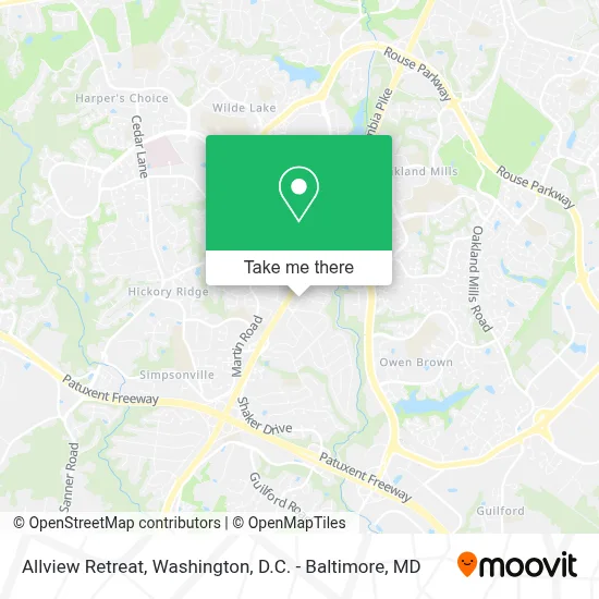 Allview Retreat map