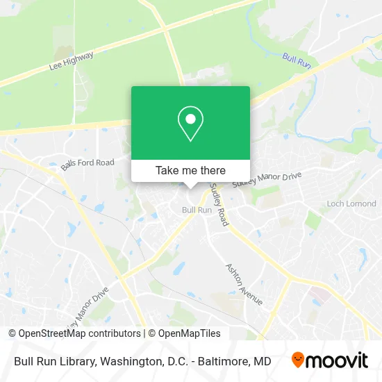 Bull Run Library map