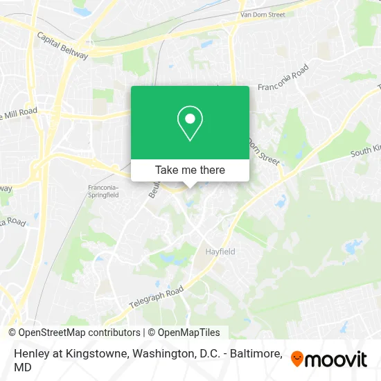 Henley at Kingstowne map