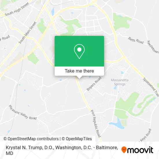 Krystal N. Trump, D.O. map