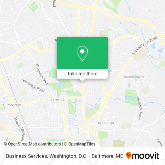 Business Services map