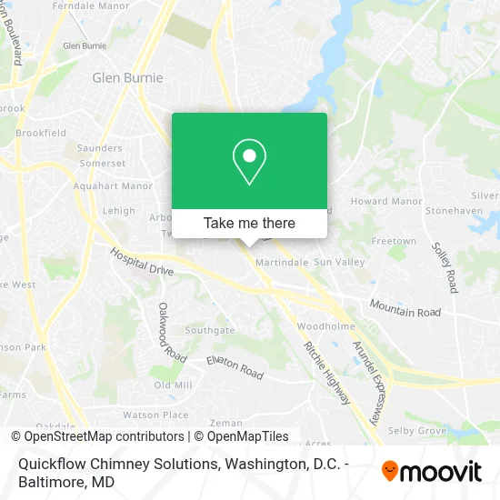 Quickflow Chimney Solutions map