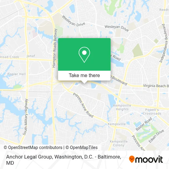 Anchor Legal Group map