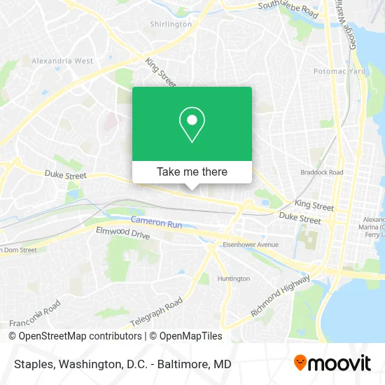 Staples map