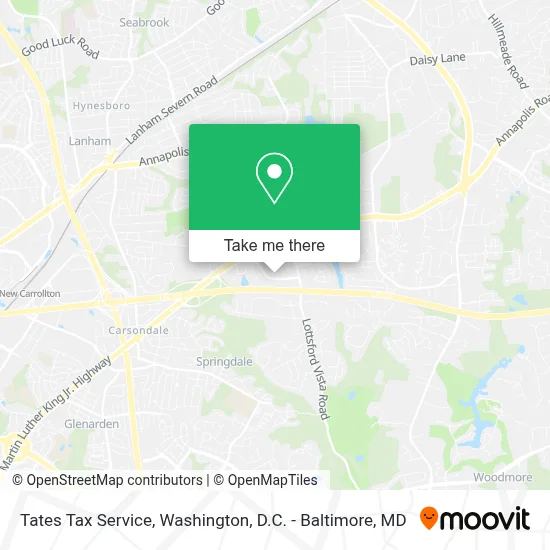 Tates Tax Service map