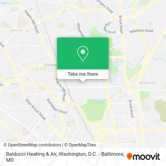Balducci Heating & Air map