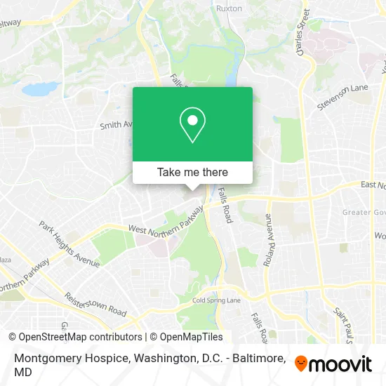 Montgomery Hospice map