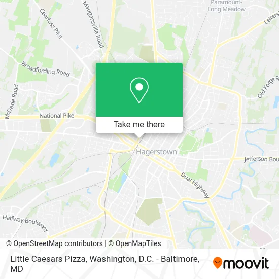 Little Caesars Pizza map