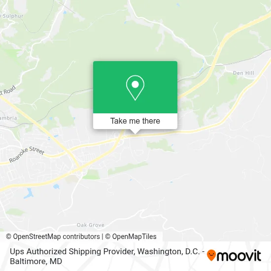 Ups Authorized Shipping Provider map