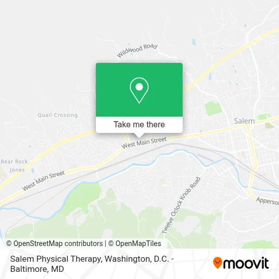 Salem Physical Therapy map