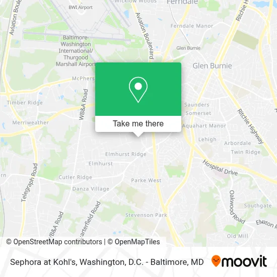 Sephora at Kohl's map