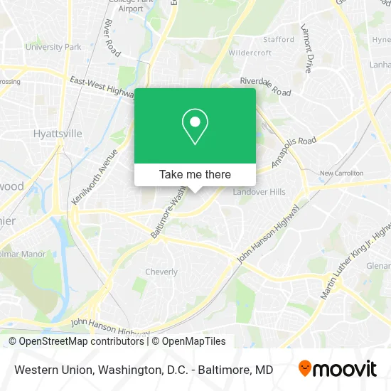 Western Union map