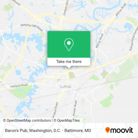 Baron's Pub map