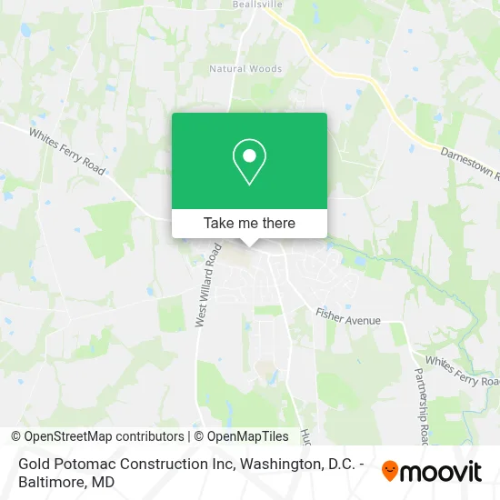 Gold Potomac Construction Inc map
