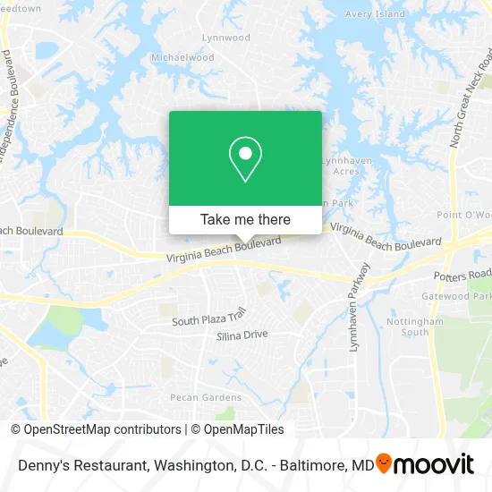 Denny's Restaurant map
