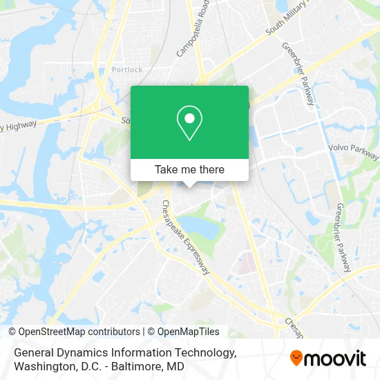 General Dynamics Information Technology map