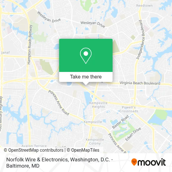 Norfolk Wire & Electronics map