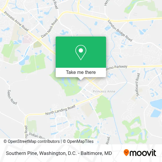 Southern Pine map