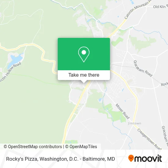 Rocky's Pizza map