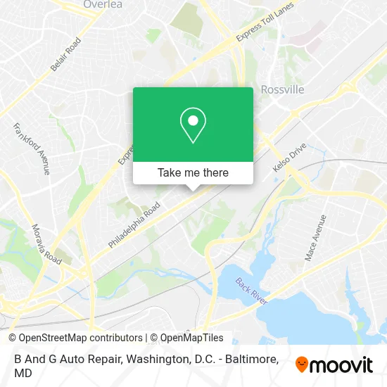 B And G Auto Repair map